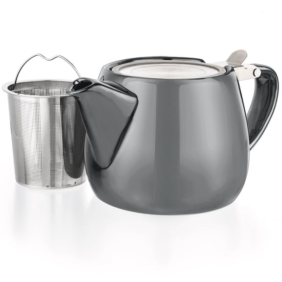 Pluto Grey Porcelain Teapot Infuser 18.2 oz.