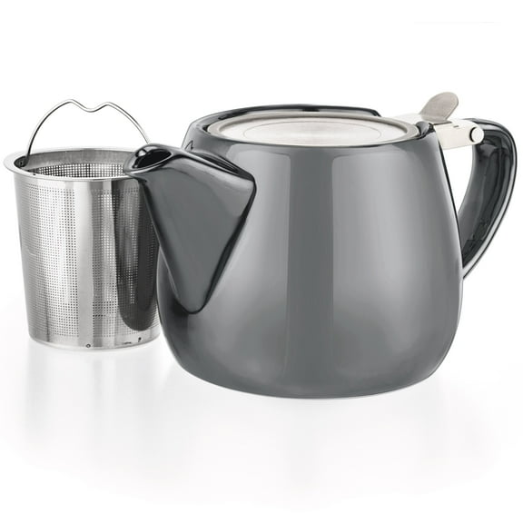 Pluto Grey Porcelain Teapot Infuser 18.2 oz.