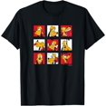 thumbnail image 1 of Pluto Grid of Emotions DTG Print Unisex T-Shirt,Black Color,Size YM, 1 of 5