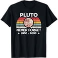 thumbnail image 1 of Pluto Never Forget Astronomy Retro Style T-Shirt, 1 of 5