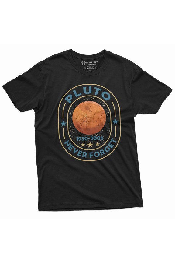 Pluto Never Forget Planet Science T-Shirt