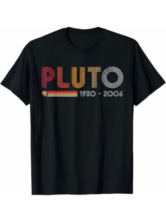 Pluto Never Forget Science and Astronomy Retro Style Nerd T-Shirt