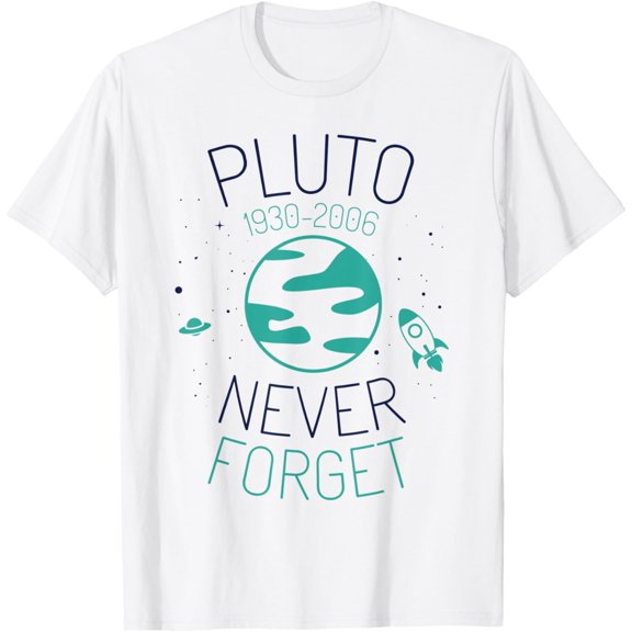 Pluto Never Forget Shirt Astronomy Science Space Geek