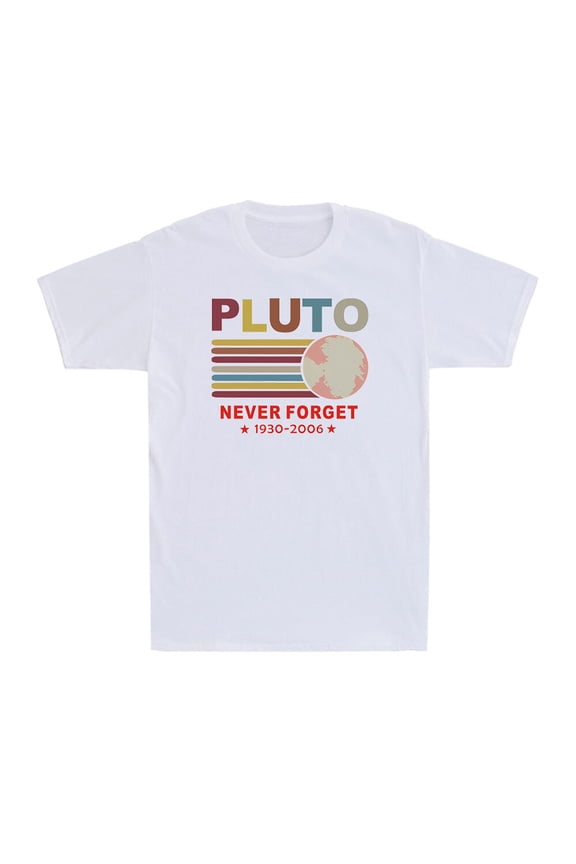 Pluto Never Forget Space Astronomy Planet Vintage Men'S T-Shirt Unisex Full Size S-5XL