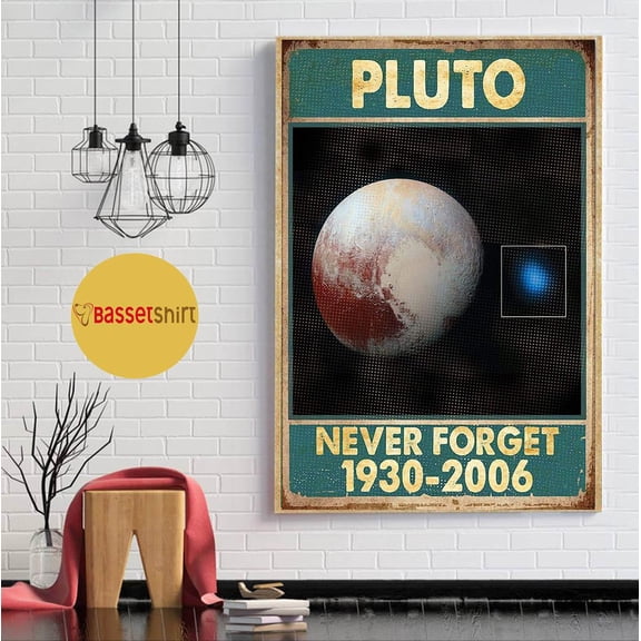 Pluto Never Forget vertical poster 16 x 24 Inch Poster