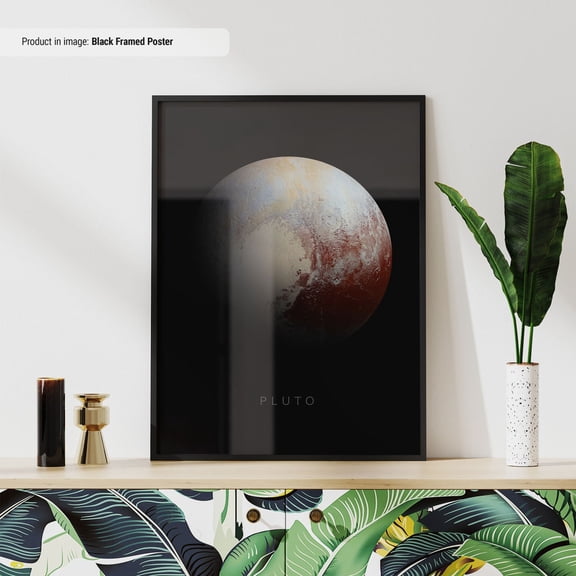 Pluto Poster Space Posters Space Wall Art Space Prints Space Decor Outer Space Artwork Pluto Print Pluto From Space UNFRAMED Poster, Wall Art for Decor, Present, 16x24