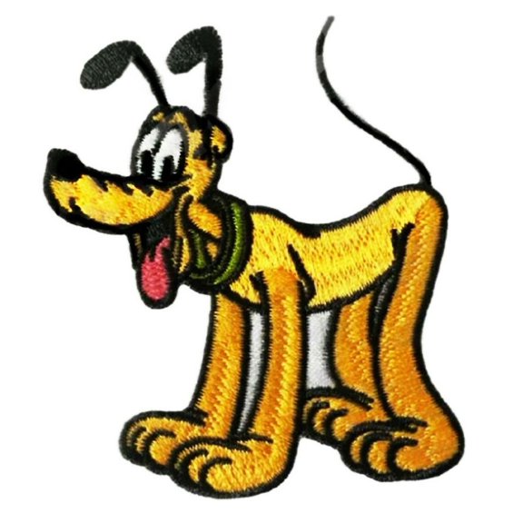 Pluto Standing 3" Wide Embroidered Patch