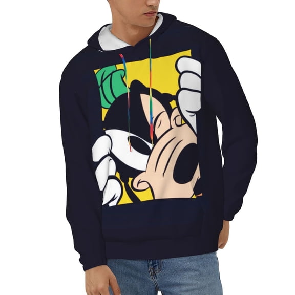 Pluto Unisex Hoodies 3D Print Hooded Sweatshirt for Men Women, Long Sleeve Fall Pullover Top with Pockets