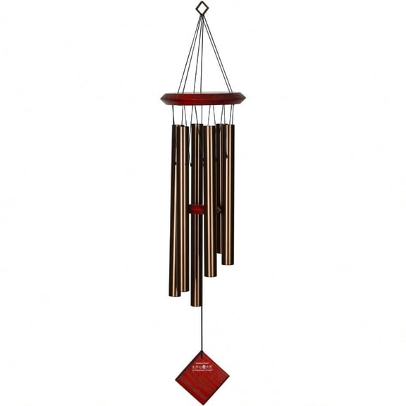 Pluto Wind Chime For Outside 27 Bronze Small Light Airy Sound For Outdoor Garden Patio Porch Decor Encore Collection DCB27