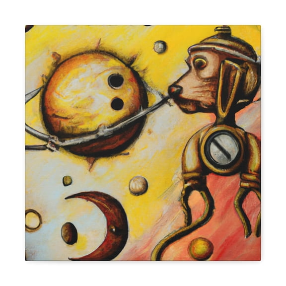 Pluto in Steampunk Age - Canvas