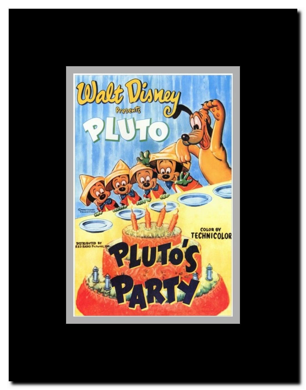 Pluto's Party Framed Movie Poster