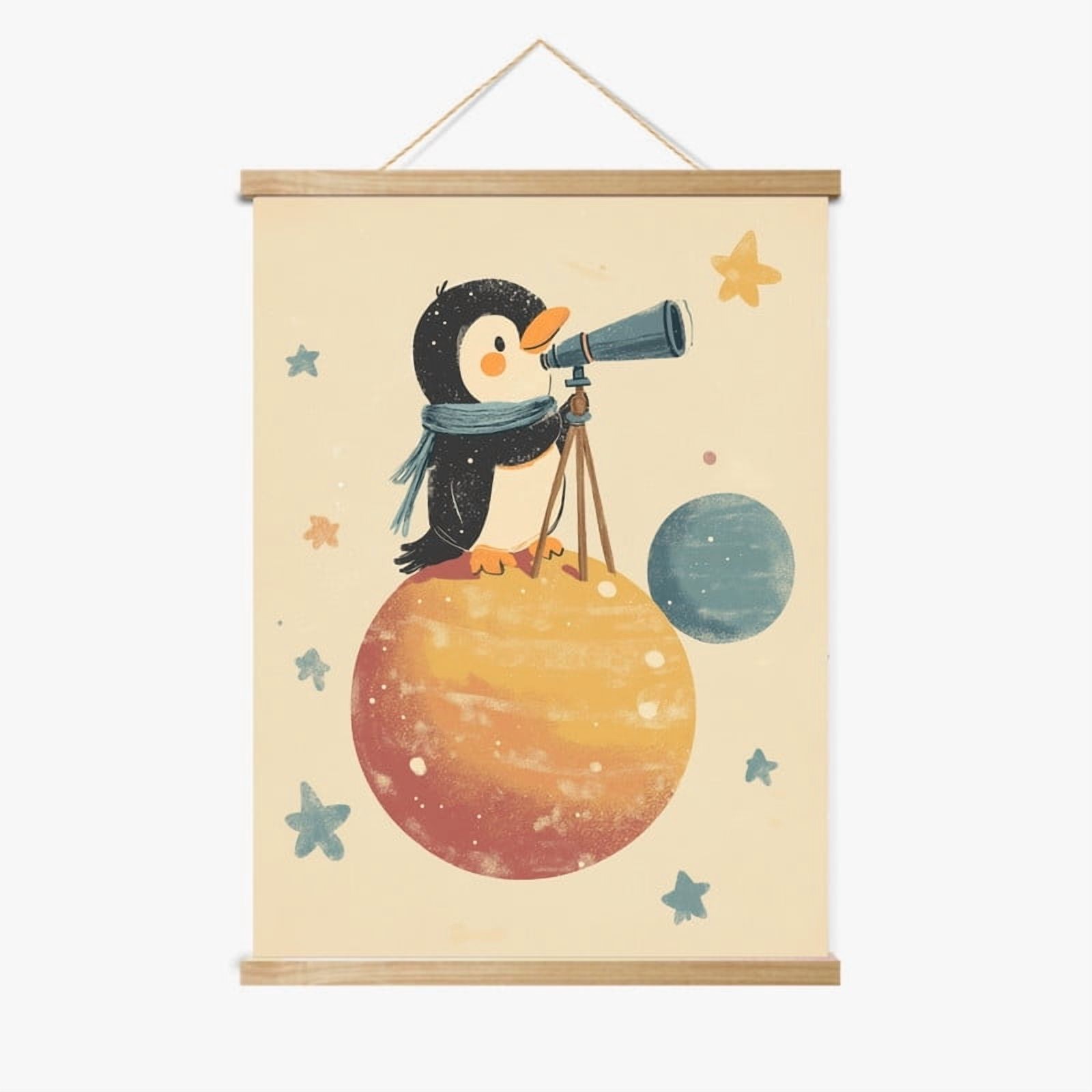 Pluto the Penguin Magnetic Wood Frame Hanger by Dancing Littles Jungle ...