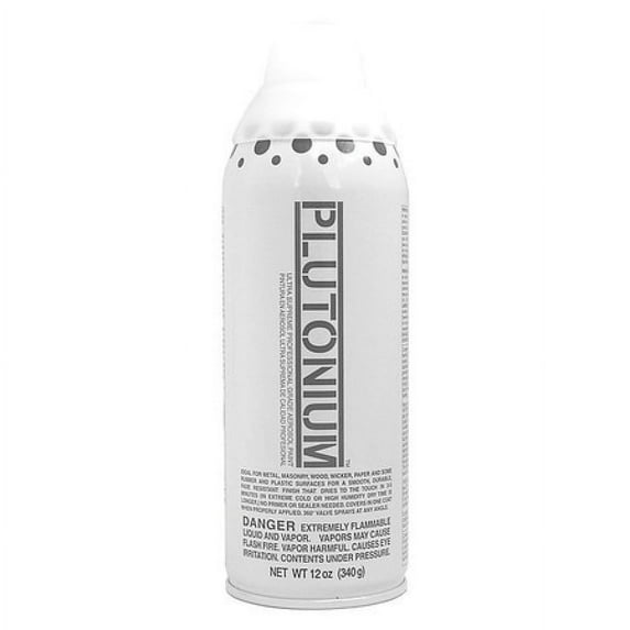 Plutonium 10040US Clear Gloss-Clear Coat Gloss Finish - Satin - 12oz Spray Paint