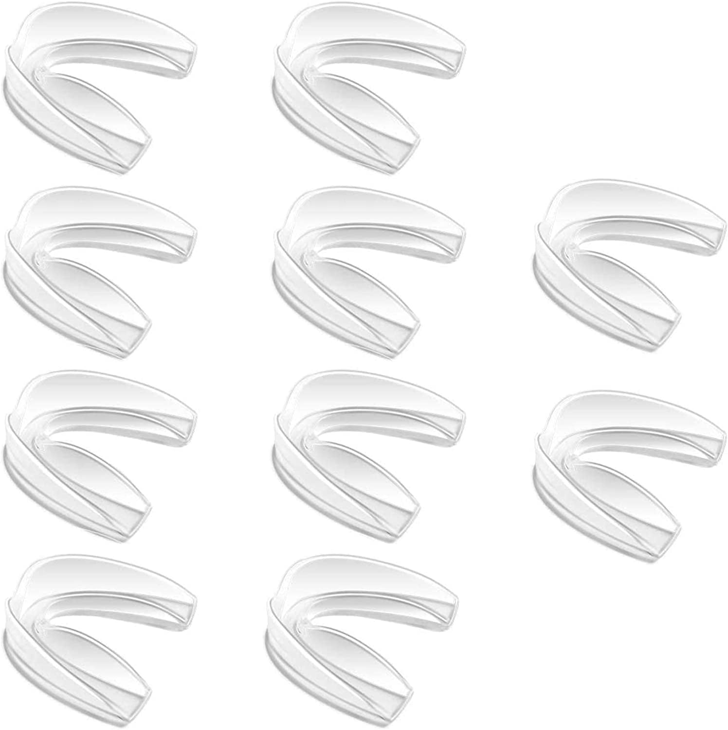 Plutput 10Pcs Teeth Armor Athletic Mouthguards for Boxing, Hockey