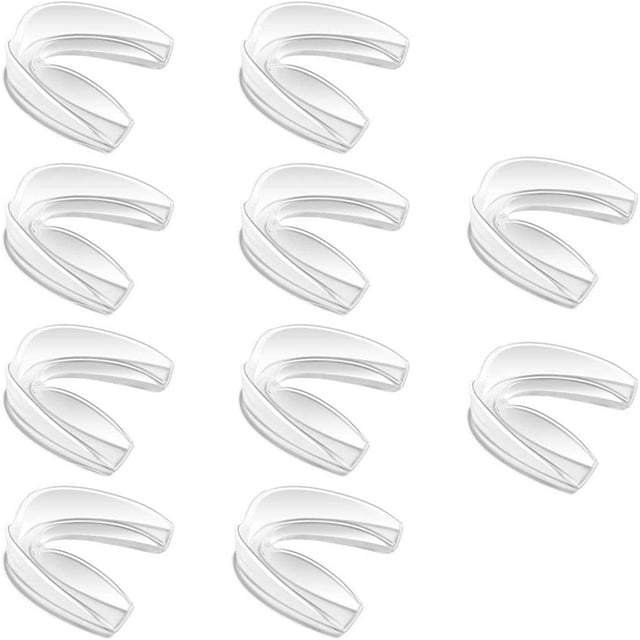 Plutput 10Pcs Teeth Armor Athletic Mouthguards for Boxing, Hockey