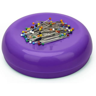SINGER Ball Head Steel Straight Pins in Jar with Pincushion Top, 250 Count,  Assorted Colors