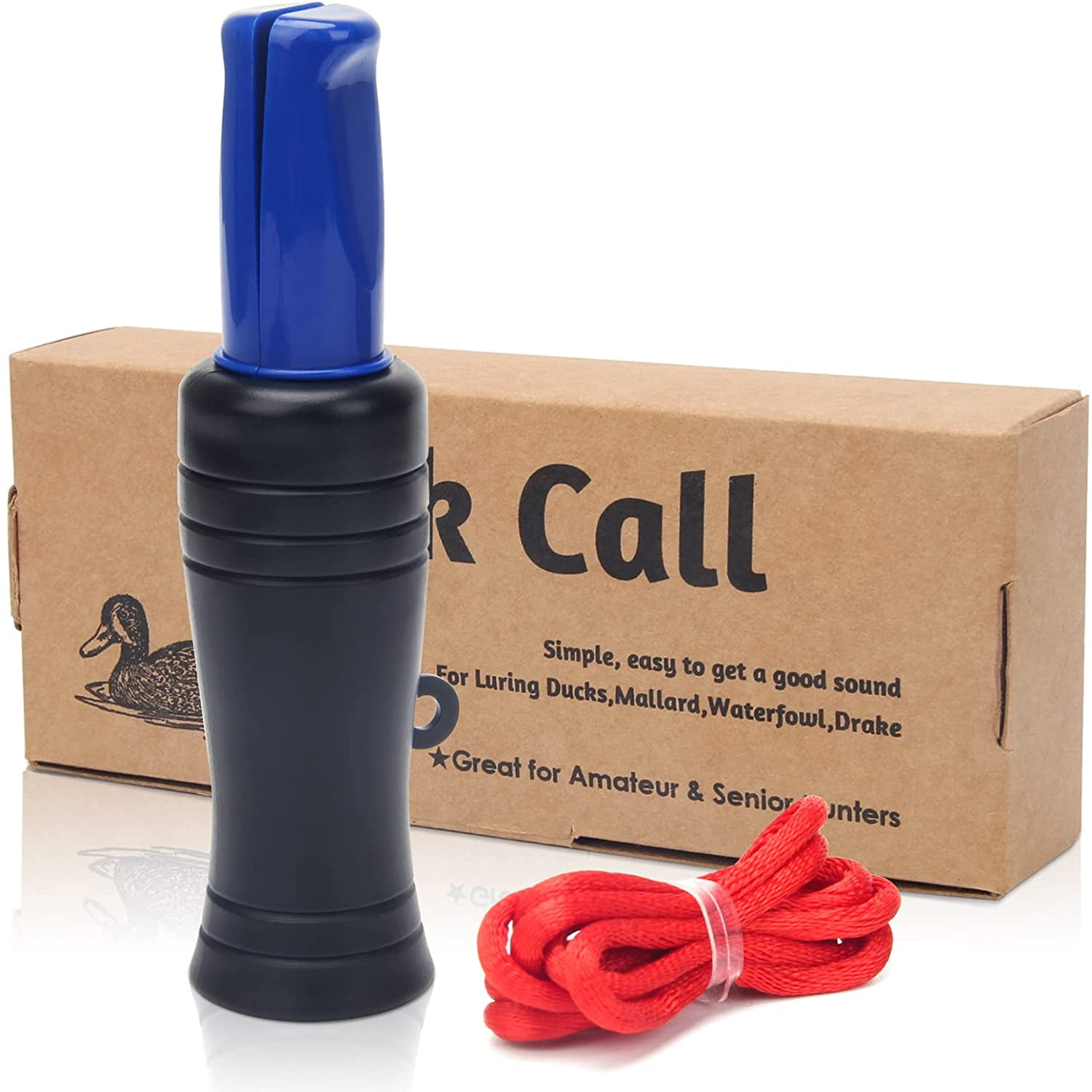 Plutput Outdoor Duck Calls for Hunting Duck Decoys Whistle with Realistic Sound Duck Hunting Accessory