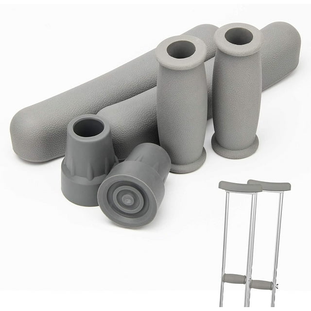 Plutput Replacement Crutch Pads, Padding for Walking Arm Crutches, Hand