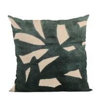 Plutus 12" x 20" Palm Floral Luxury Throw Pillow in Green