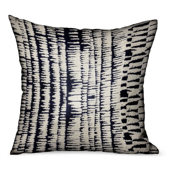 Plutus 12" x 20" Radiant Beryl Abstract Luxury Outdoor Throw Pillow in Blue