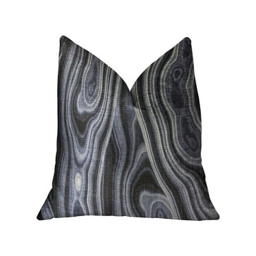 Plutus 12" x 20" Swiss Marble Luxury Throw Pillow in Blue