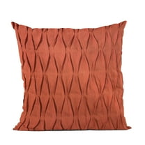 Plutus 12" x 20" Tucked Solid Color Luxury Throw Pillow in Red