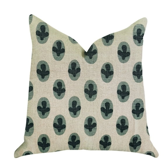 Plutus 12" x 25" Cacti Pear Luxury Throw Pillow in Green and Beige Color