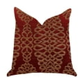 thumbnail image 1 of Plutus 12" x 25" Sweet Henna Luxury Throw Pillow in Red and Gold, 1 of 3