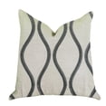 thumbnail image 1 of Plutus Bella Curve Green and Beige Luxury Throw Pillow 16"L x16"W, 1 of 3