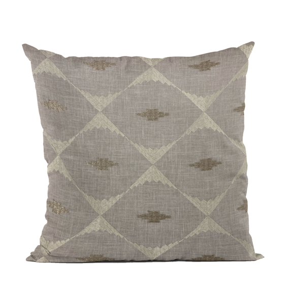 Plutus Brands Gray Plutus Cubes Diamond Luxury Throw Pillow 16 in x 16in, Double Sided 16" x 16"
