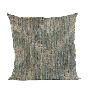 Plutus 16" x 16" Diamond Jacquard Luxury Throw Pillow in Blue