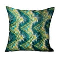 thumbnail image 1 of Plutus 16" x 16" Montage Haven Geometric Luxury Throw Pillow in Green, 1 of 2