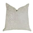 thumbnail image 1 of Plutus 16" x 16" Mystical Iceberg Throw Pillow in White and Silver Tones, 1 of 3