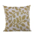 thumbnail image 1 of Plutus 16" x 16" Vine Floral Luxury Throw Pillow in Yellow, 1 of 9