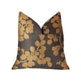 thumbnail image 1 of Plutus Whispering Willow Gold and Gray Luxury Throw Pillow 16"L x16"W, 1 of 3