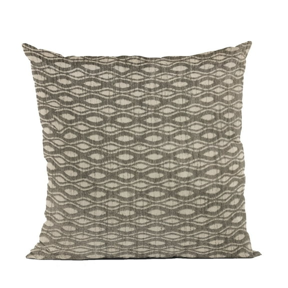 Plutus 18" x 18" Bites Dot Luxury Throw Pillow in Brown