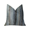 thumbnail image 1 of Plutus 18" x 18" Blue Gate Handmade Luxury Pillow in Gray Blue and Taupe, 1 of 3