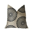 thumbnail image 1 of Plutus 18" x 18" Cascade Luxury Throw Pillow in Gold Green and Beige, 1 of 3
