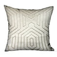 thumbnail image 1 of Plutus 18" x 18" Pearly Velvet Geometric Luxury Throw Pillow in Gray, 1 of 3