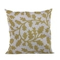 thumbnail image 1 of Plutus Brands Yellow Plutus Vine Floral Luxury Throw Pillow 18 in x 18in, Double Sided 18" x 18", 1 of 2