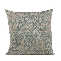 Plutus 20" x 20" Artistic Plaid Luxury Throw Pillow in Blue