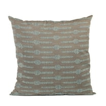 Plutus 20" x 20" Needle Stripe Luxury Throw Pillow in Blue