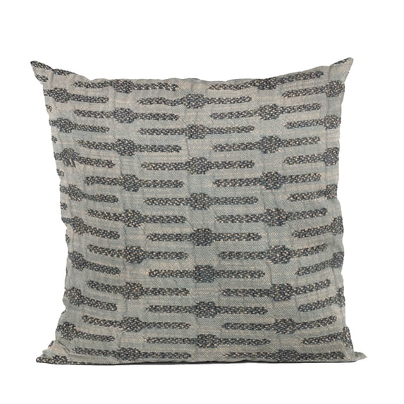 Plutus Brands Blue Plutus Needles Stripe Luxury Throw Pillow 20 in x 20in, Double Sided 20" x 20"