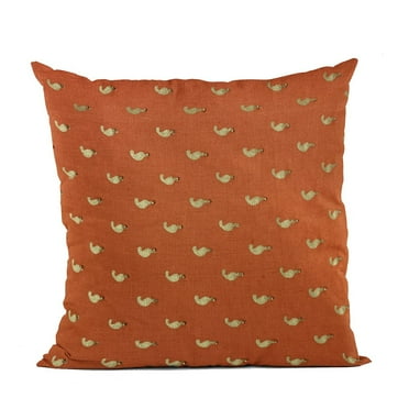Plutus Brands Red Beaded Motif Luxury Throw Pillow-Size:20" x 26"