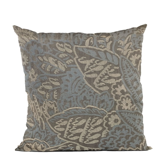 Plutus Brands Blue Plutus Festive Jacquard Luxury Throw Pillow 20 in x 26in, Double Sided 20" x 26" Standard