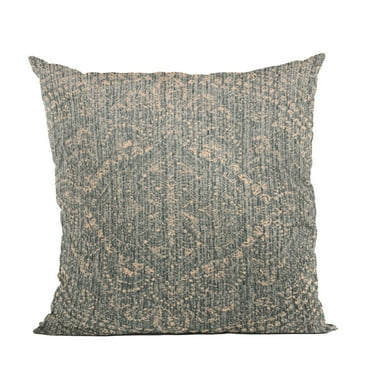 Plutus 20" x 26" Hidden Park Medallion Luxury Throw Pillow in Blue