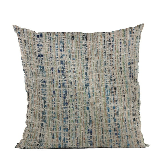 Plutus 20" x 26" Mixed Stripe Luxury Throw Pillow in Blue
