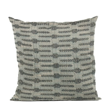 Plutus 20" x 26" Needles Stripe Luxury Throw Pillow in Blue