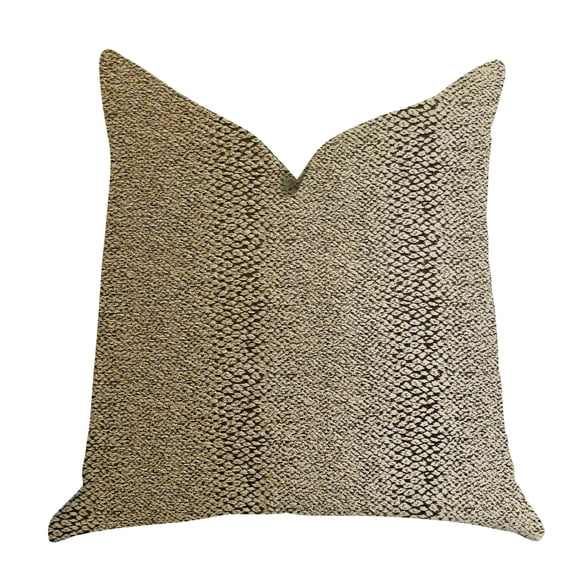 Plutus 20" x 26" Shimmer Luxury Throw Pillow in Gold Metallic