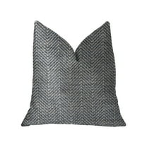 Plutus 20" x 30" Amalfi Luxury Throw Pillow in Blue and Ivory